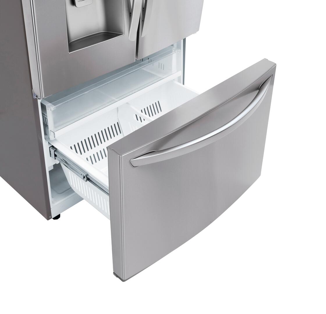 LRFS28XBS LG 36" Core Series 28 cu. Ft. Freestanding 3 Door French Door