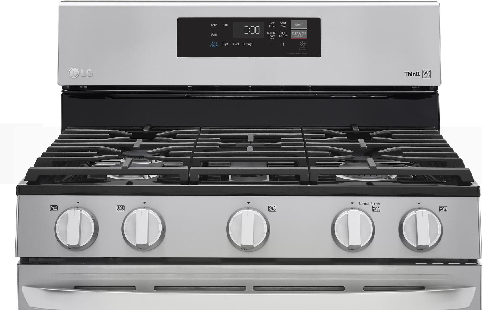 LRGL5821S LG 30" 5.8 cu.ft. Gas Range with EasyClean and WiFi Enabled
