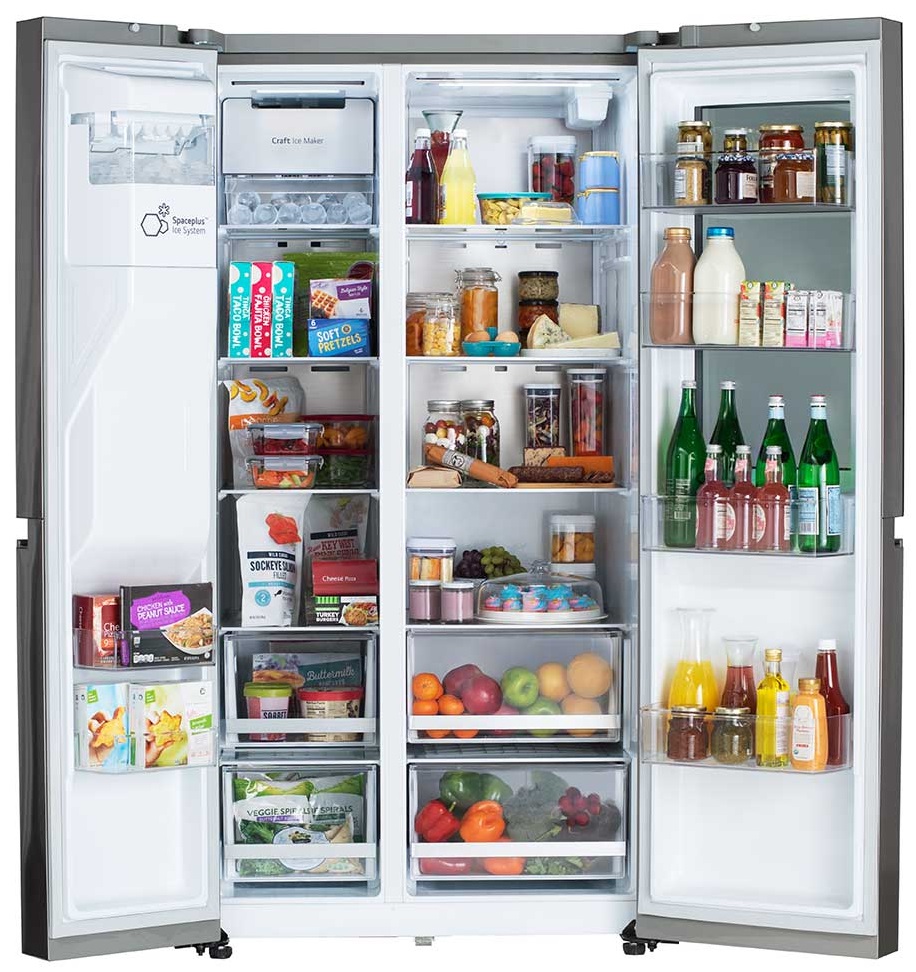 LRSDS2706S LG 36" 27 cu ft Side by Side Refrigerator with Craft Ice