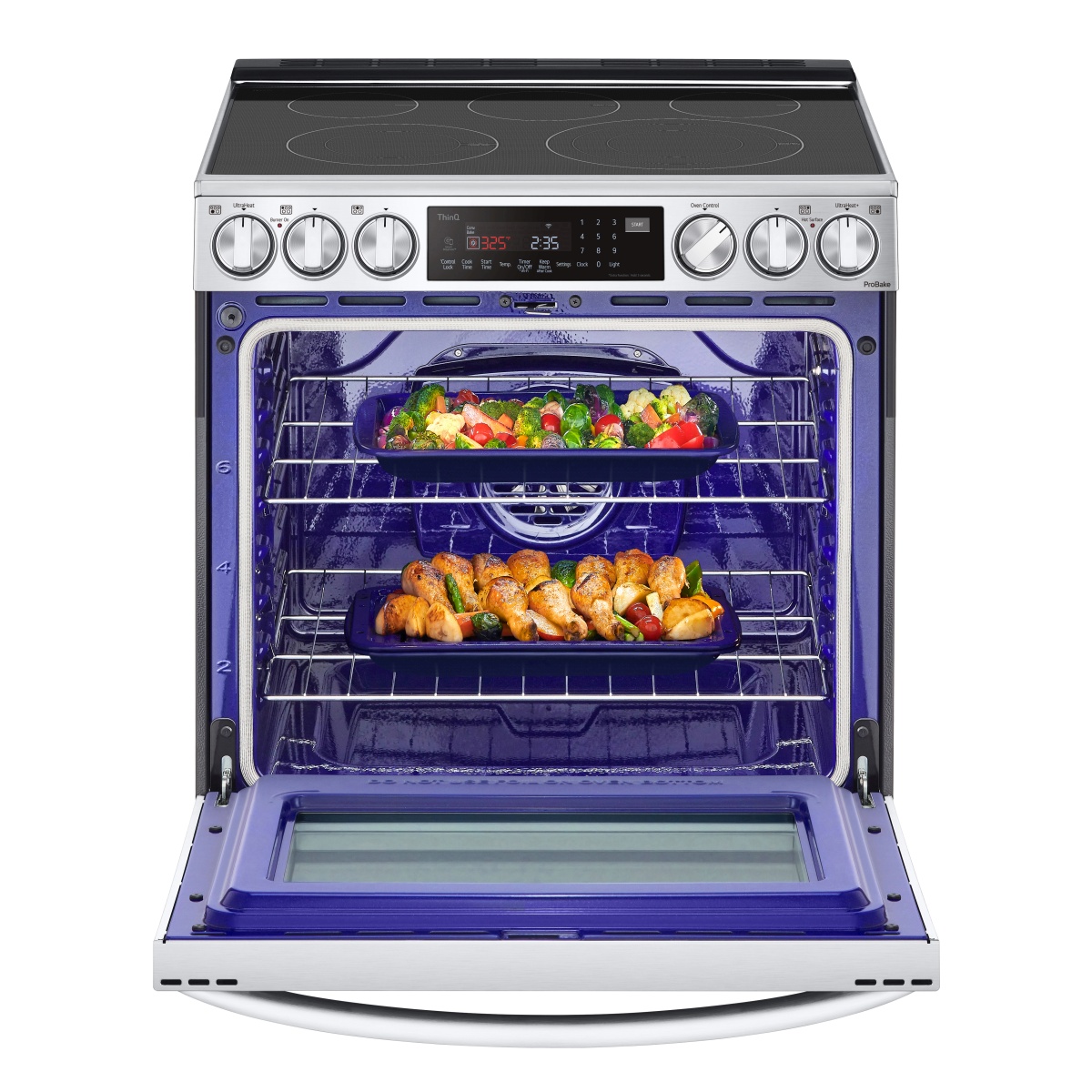 LSEL6337F LG 30" Electric Slidein Range 6.3 cu.ft with Air Fry ProBake