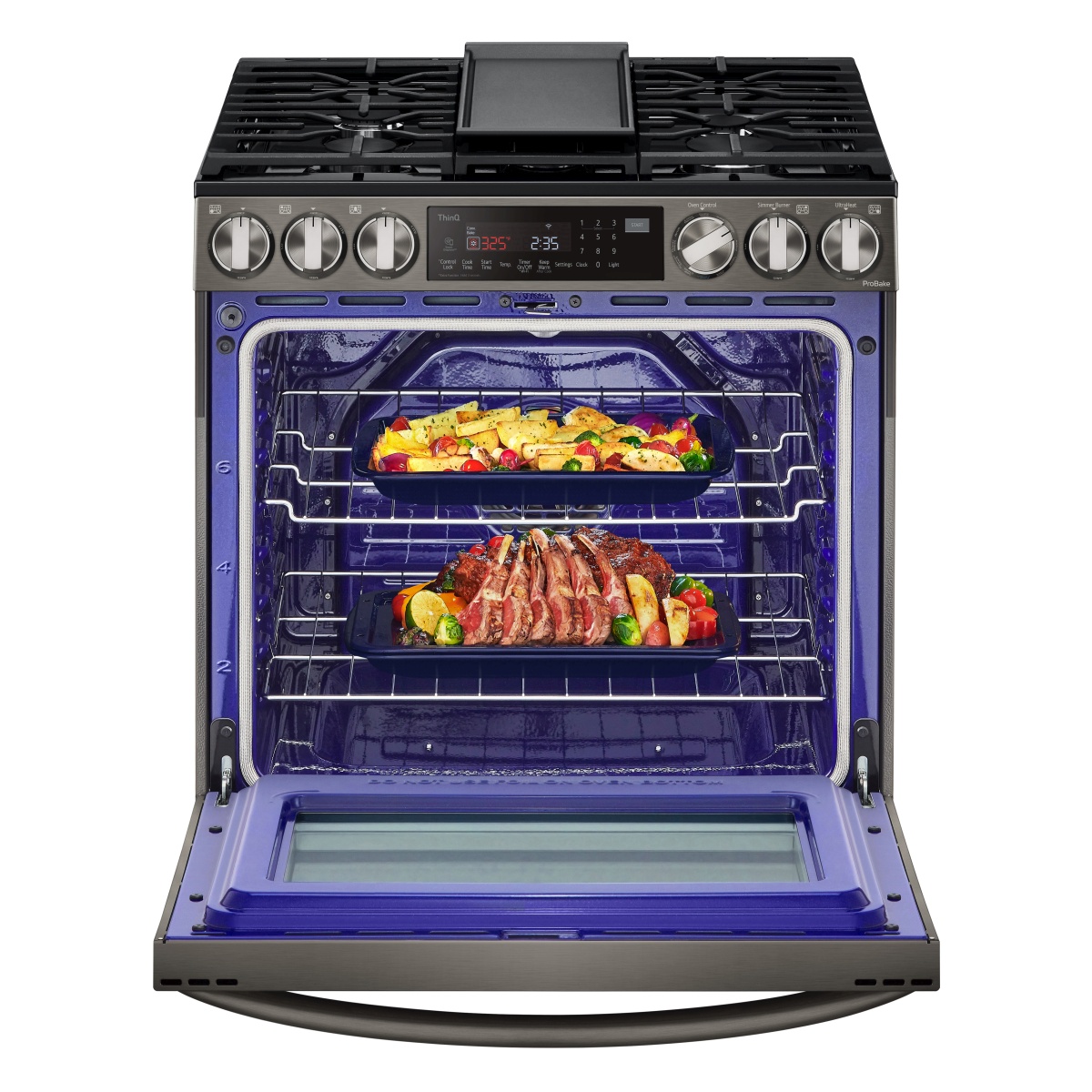 LSGL6335D LG 30" Gas Slidein Range 6.3 cu.ft with Air Fry ProBake