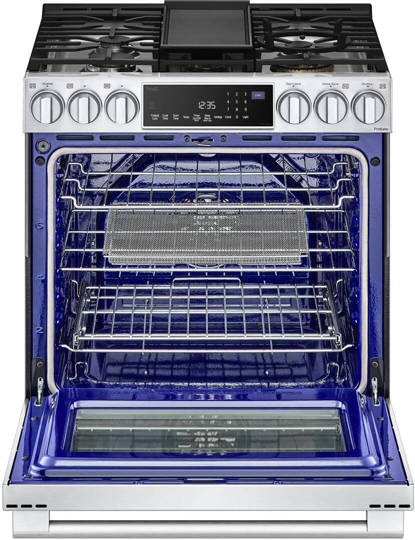 LSGS6338F LG Studio 30" Smart Gas Slide In Range with ProBake