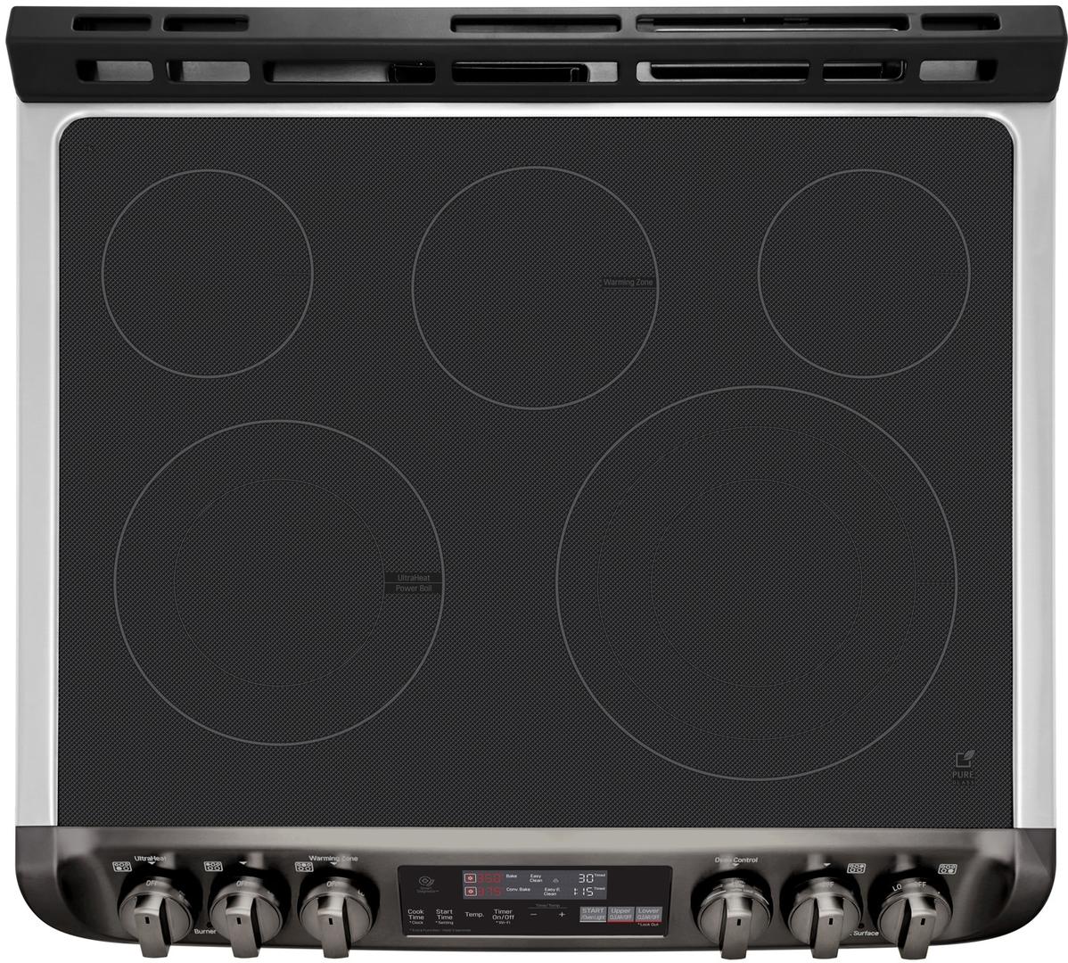 LTE4815BD LG 30" WiFi Enabled SlideIn Electric Double Oven Range with