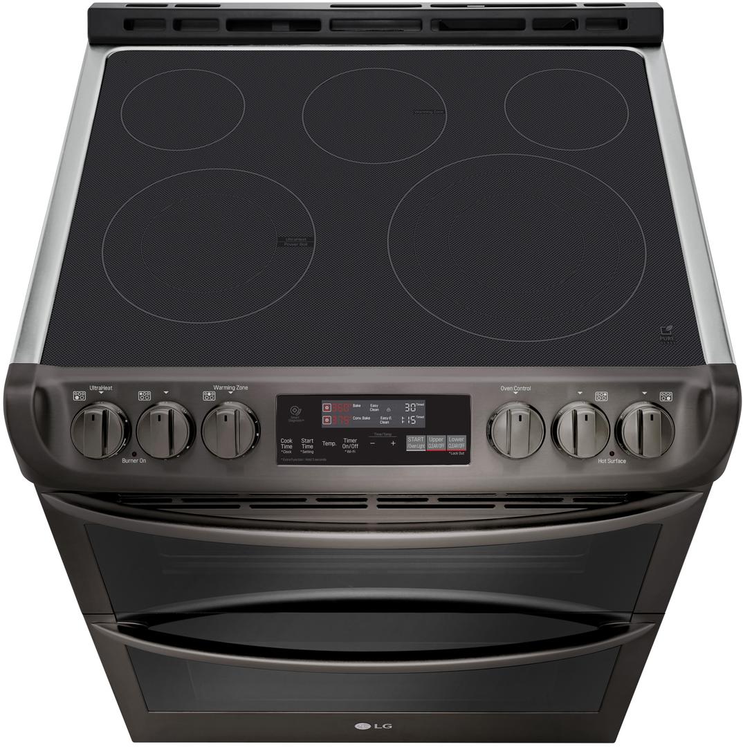LTE4815BD LG 30" WiFi Enabled SlideIn Electric Double Oven Range with