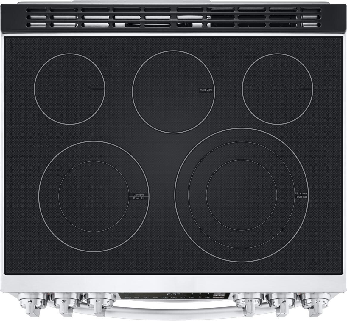 LTEL7337F LG 30" Smart WiFi Enabled Electric Double Oven SlideIn Range PrintProof Stainless Steel