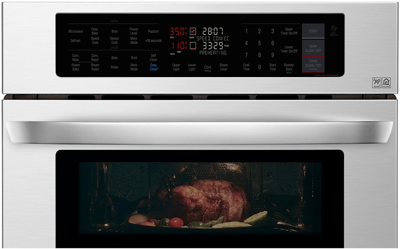 LWC3063ST LG 30" Smart WiFi Enabled Combination Wall Oven with Infrared