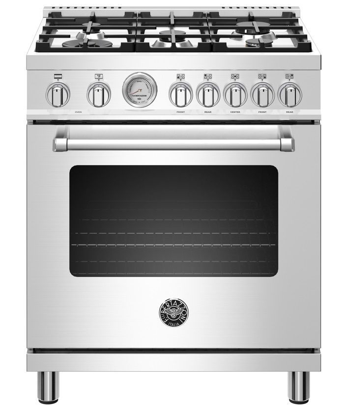 MAST305GASXE Bertazzoni 30" Master Series Free Standing 5 Burner All