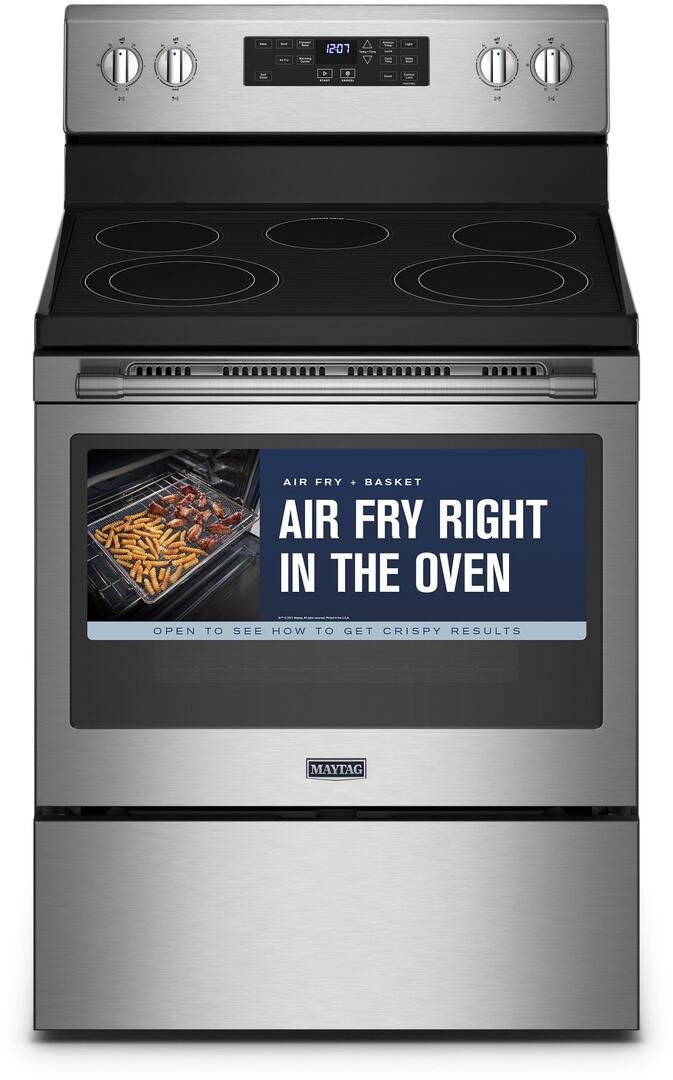 MER7700LZ Maytag 30" 5.3 cu ft Electric Range with Air Fry