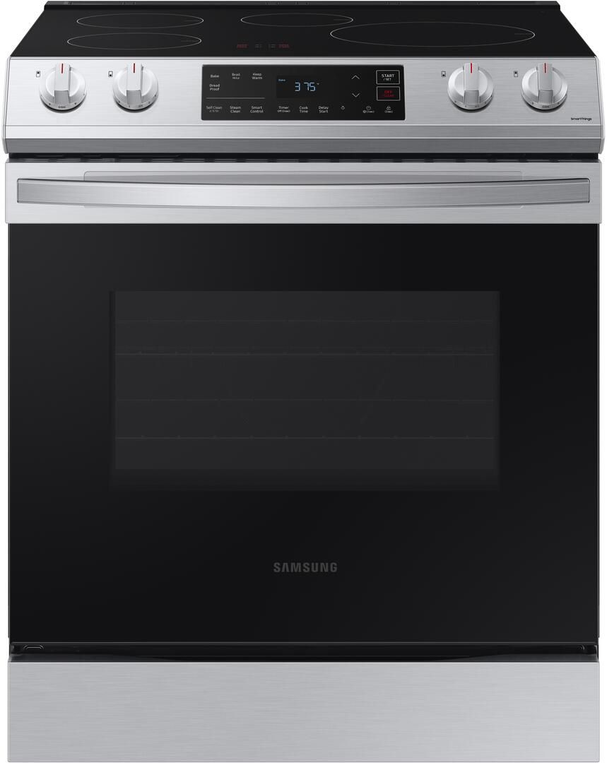 NE63B8211SS Samsung 30" Front Control WiFi Enabled SlideIn Induction