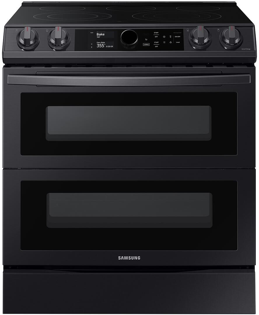 NE63T8751SG Samsung 30" Samsung Flex Duo Front Control Wifi Enabled SlideIn Electric Range with