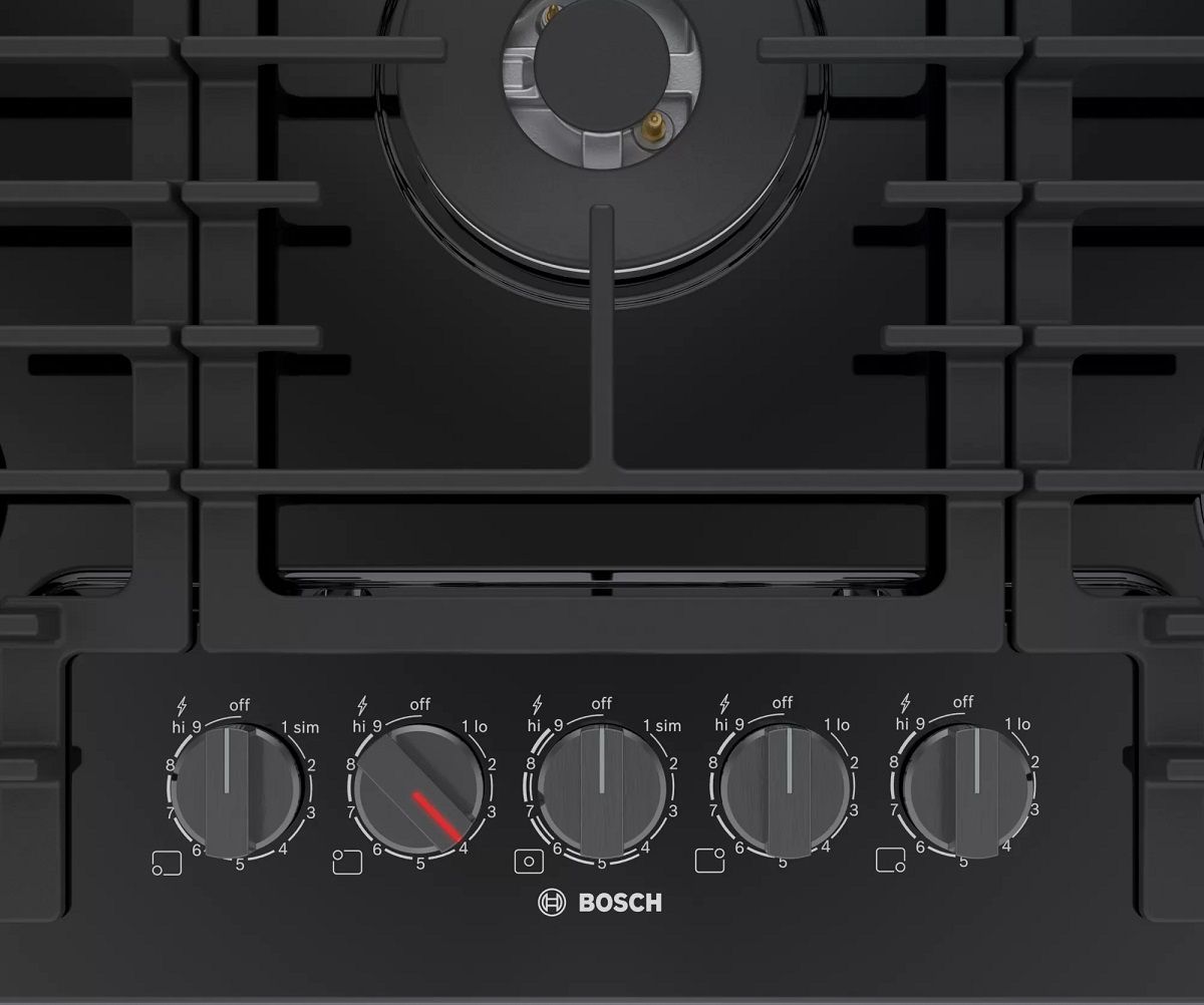 NGM8048UC Bosch 30" 800 Series Gas Cooktop with Flame Select Black