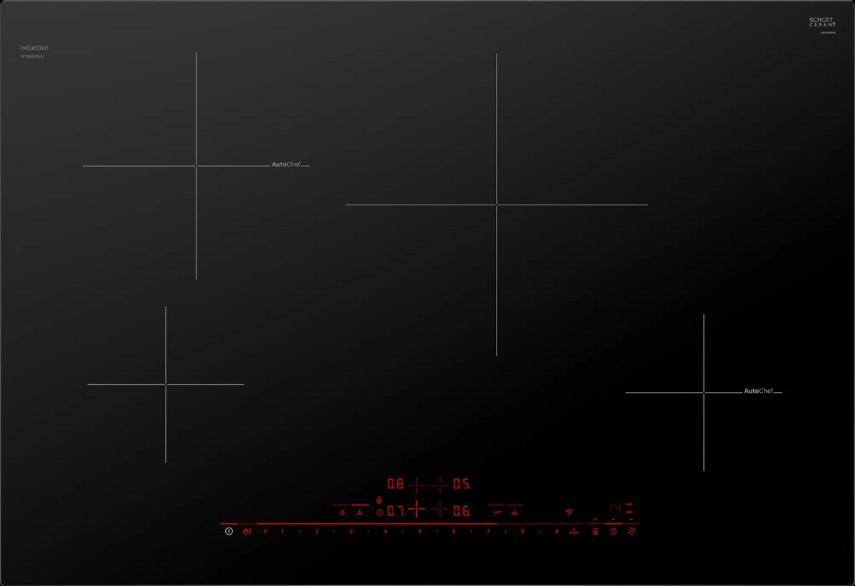 NIT8060UC Bosch 30" 800 Series Induction Cooktop with Home Connect