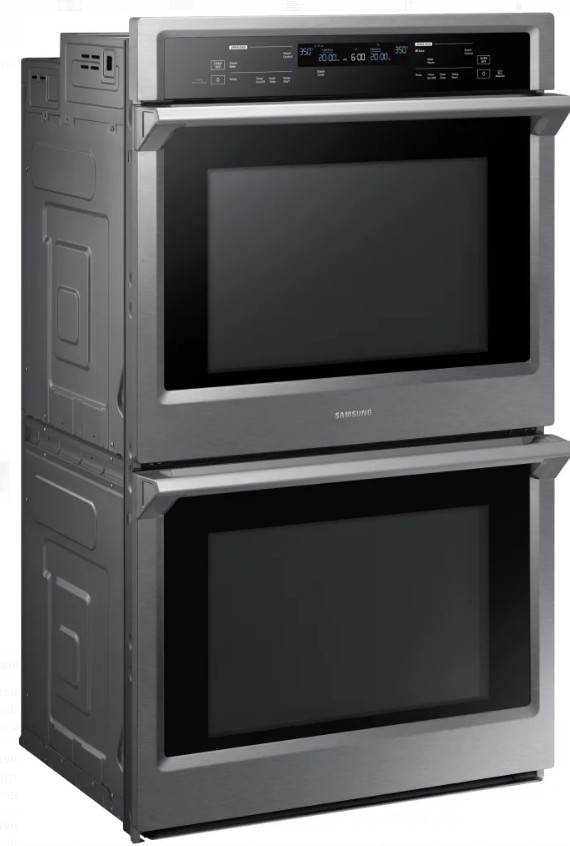 NV51K6650DS Samsung 30" Double Wall Oven with Steam Cook and Dual