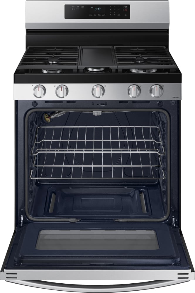 NX60A6311SS Samsung 30" Smart Gas Range with 5 Burners and Integrated
