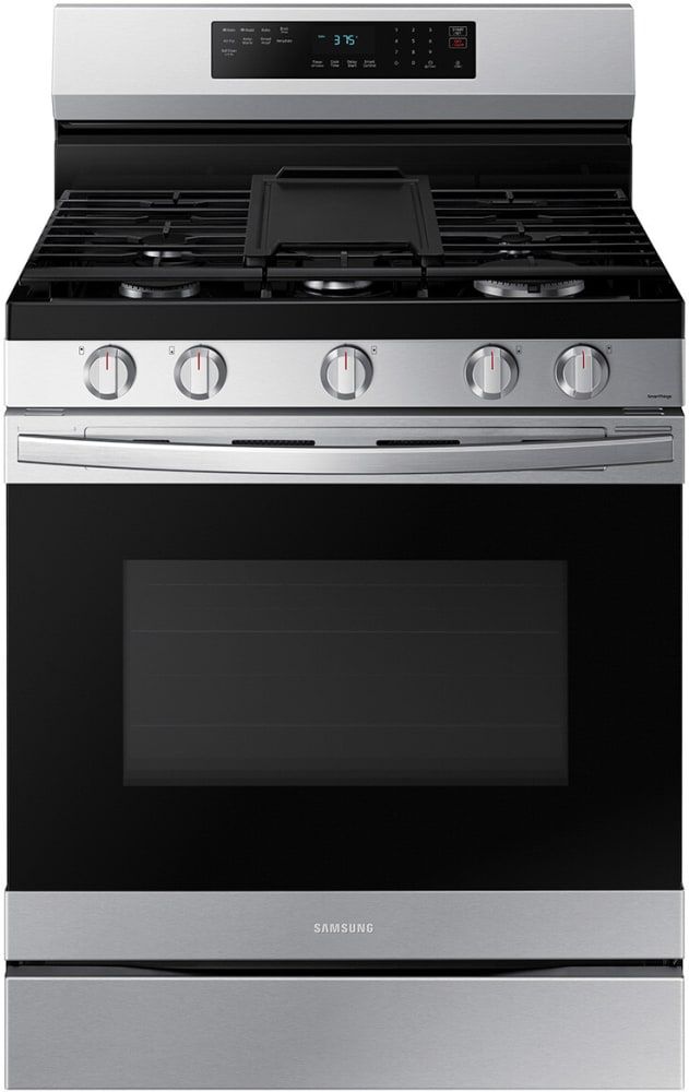 NX60A6511SS Samsung 30" Smart Gas Convection Range with 5 Sealed