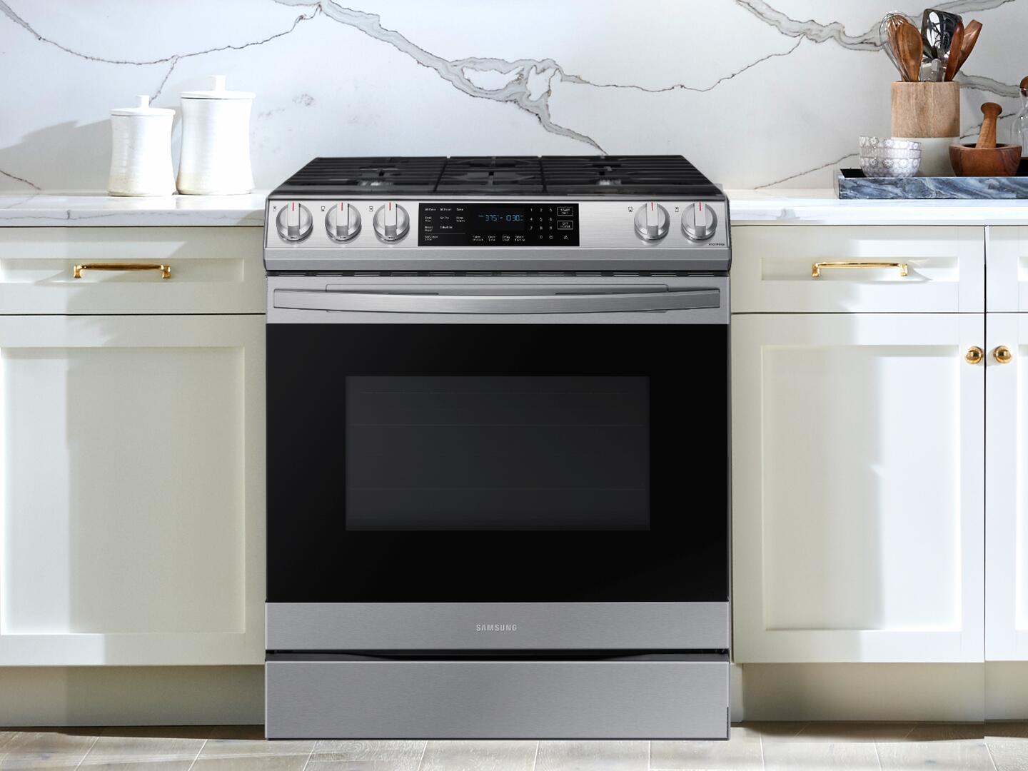 NX60T8511SS Samsung 30" Front Control Wifi Enabled SlideIn Gas Range