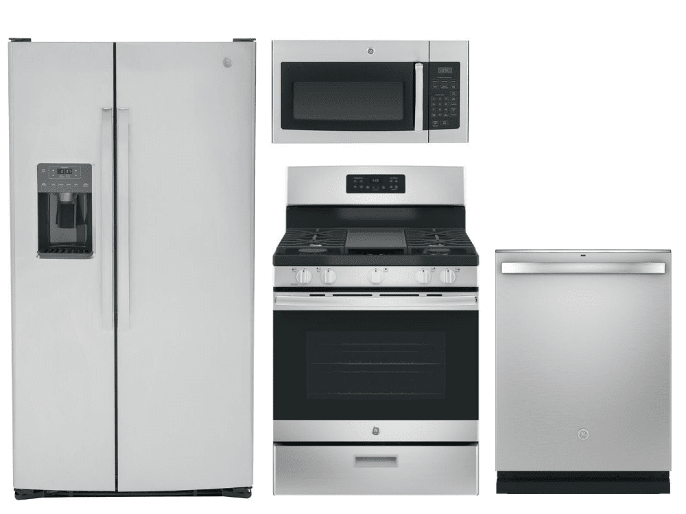 Package 9 GE Appliance Package 4 Piece Appliance Package with Gas