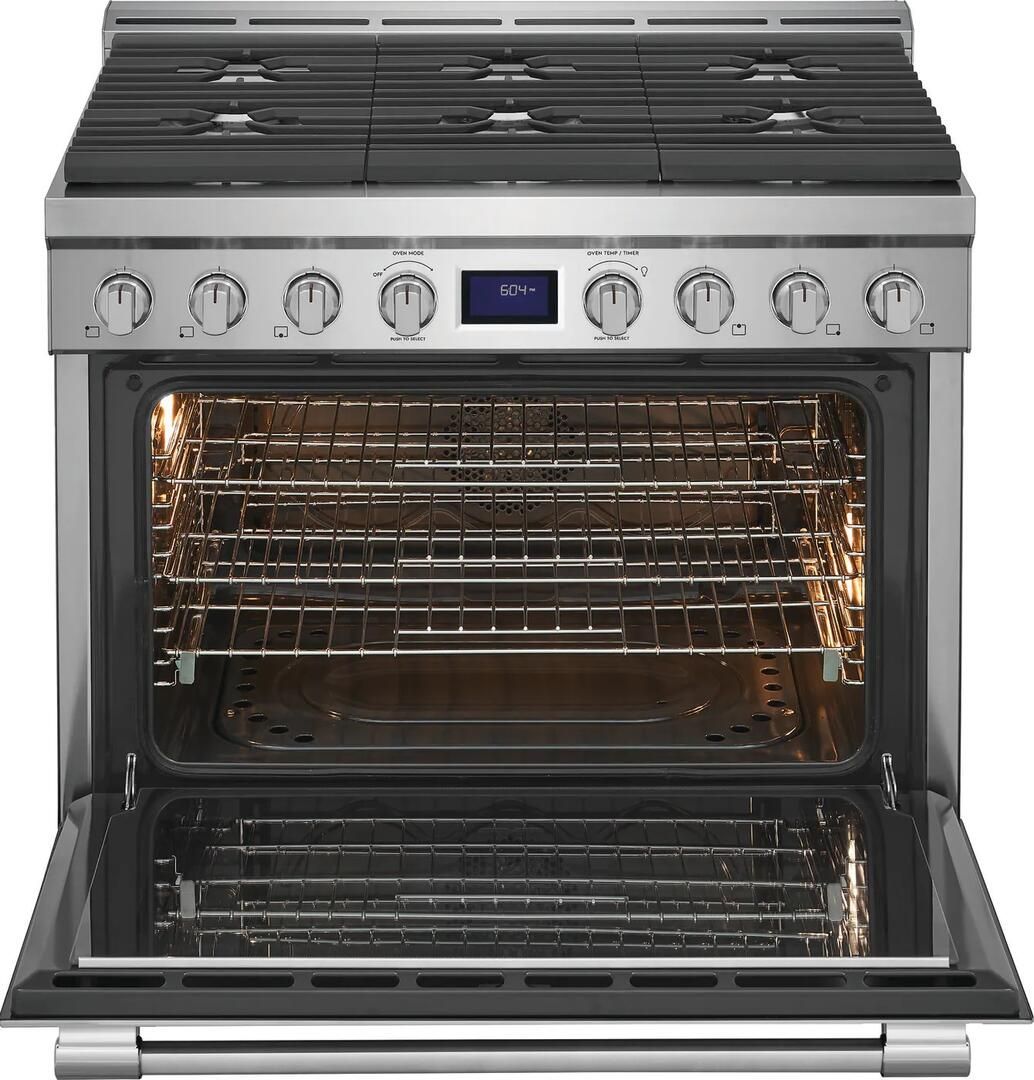 PCFG3670AF Frigidaire Professional 36" Front Control Gas Range with 6