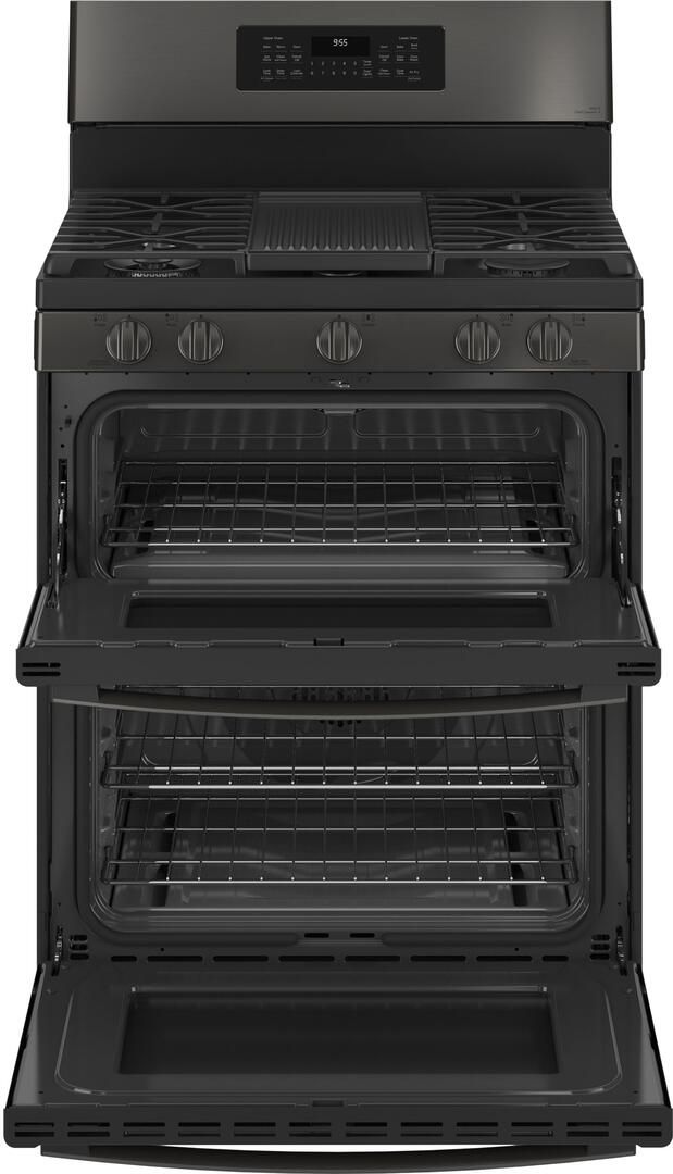 PGB965BPTS GE 30" Profile Double Oven Convection Gas Range with Hot Air