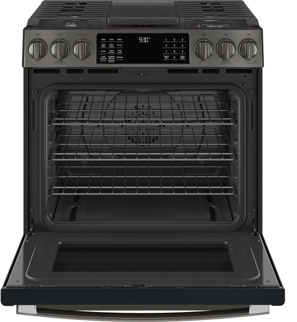 PGS930BPTS GE Profile 30" Smart SlideIn Front Control Gas Range with