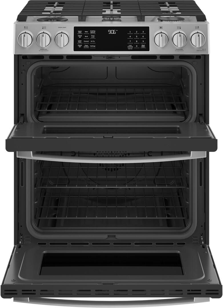 PGS960YPFS GE Profile 30" Smart Slide In Front Control Gas Double Oven