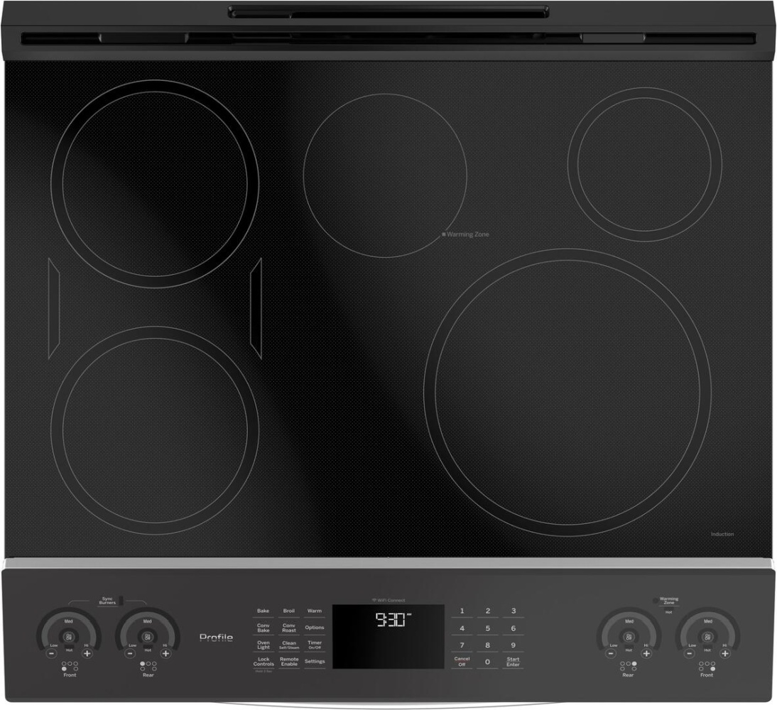PHS930YPFS GE Profile 30" SlideIn FrontControl Induction and