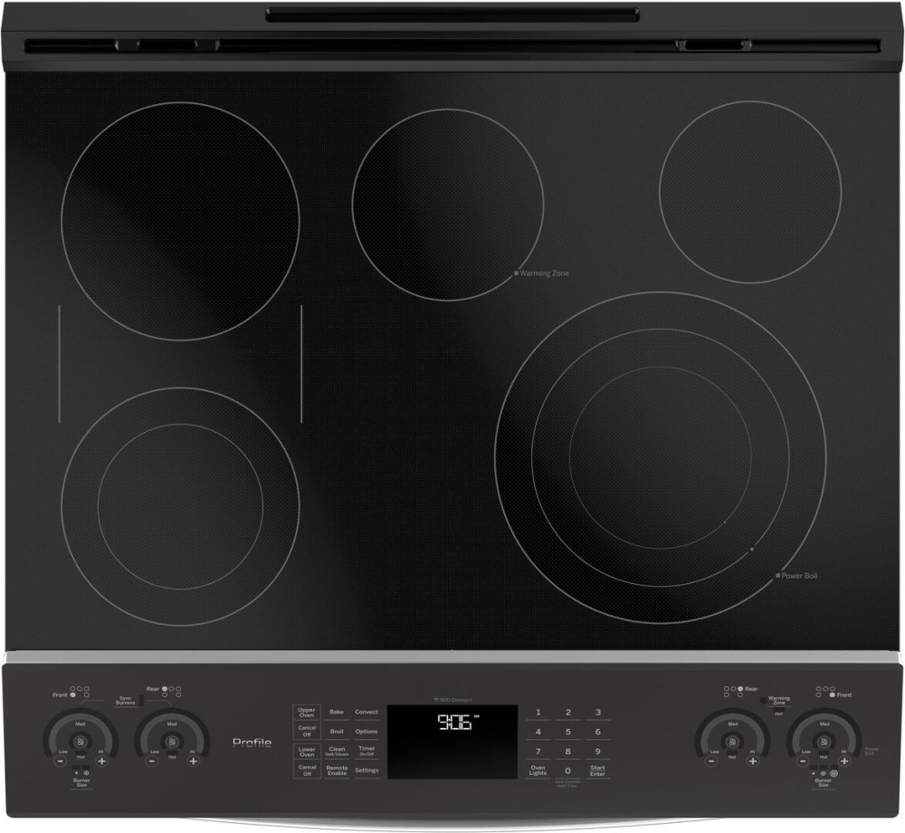 PS960YPFS GE Profile 30" Smart SlideIn Double Oven Electric Range