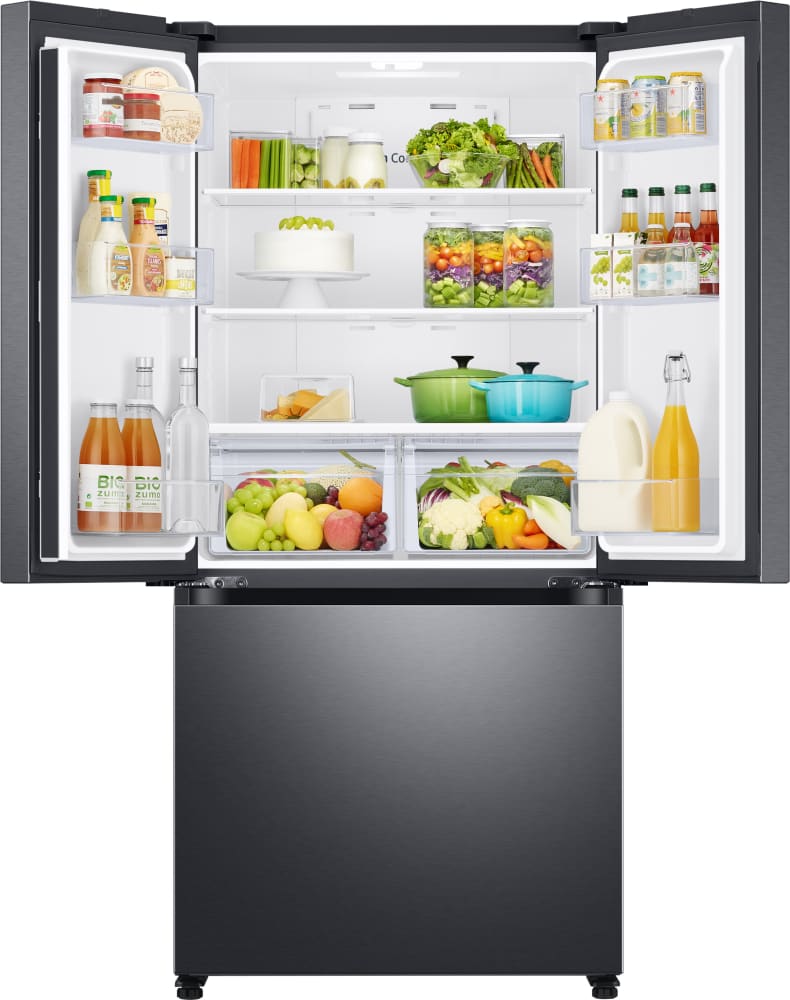 RF18A5101SG Samsung 33" 18 cu ft Smart Counter Depth French Door Refrigerator Fingerprint