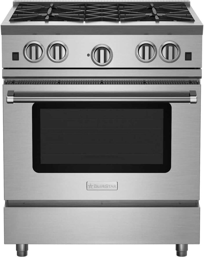 RNB304BV2 BlueStar 30" Freestanding Natural Gas Range Stainless Steel