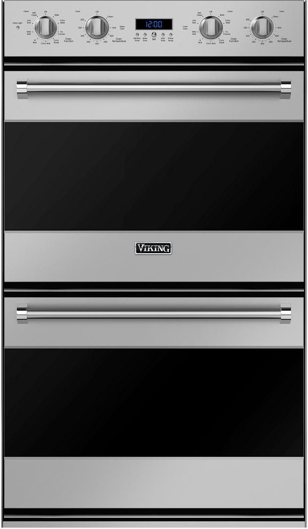 RVDOE330SS Viking 30" Double Electric Convection Oven With Concealed