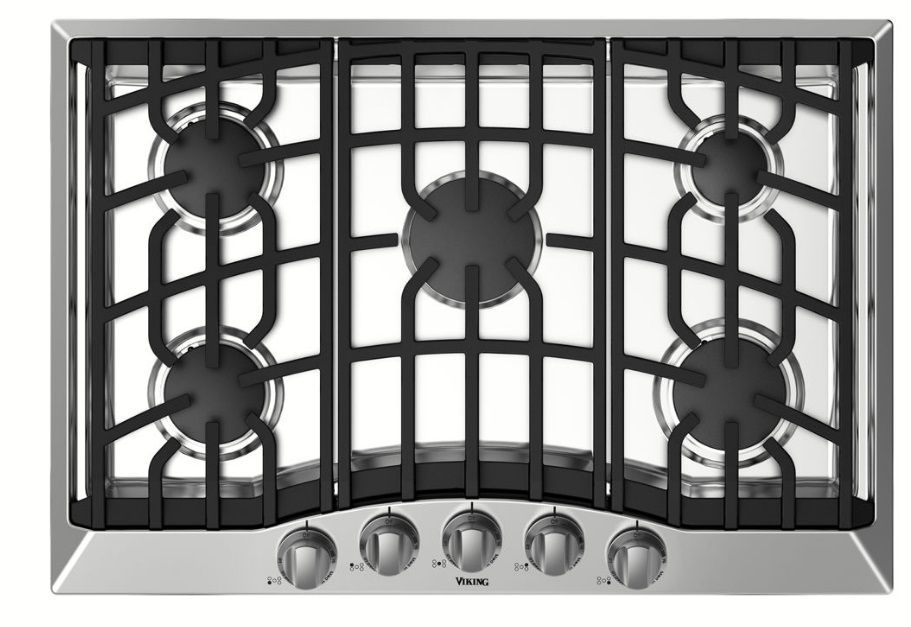 RVGC33015BSS Viking 30" Gas Cooktop with 5 Sealed Burners Including 17000 BTU DualStacked