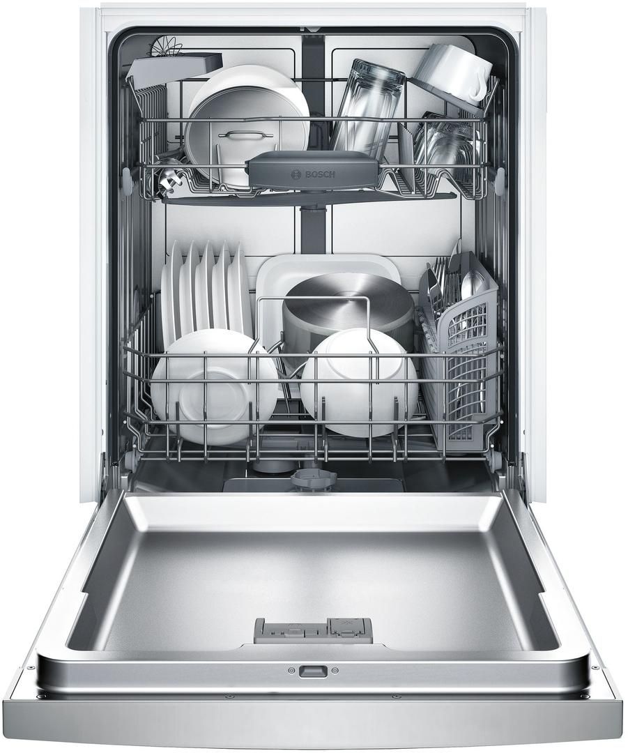 SHEM3AY55N Bosch 24" 100 Series Ascenta Front Control Dishwasher with