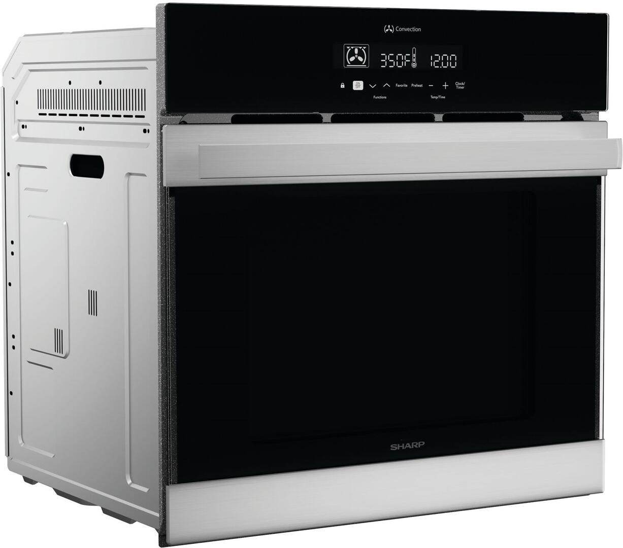 SWA2450GS Sharp 24" Electric Convection Single Wall Oven Stainless Steel