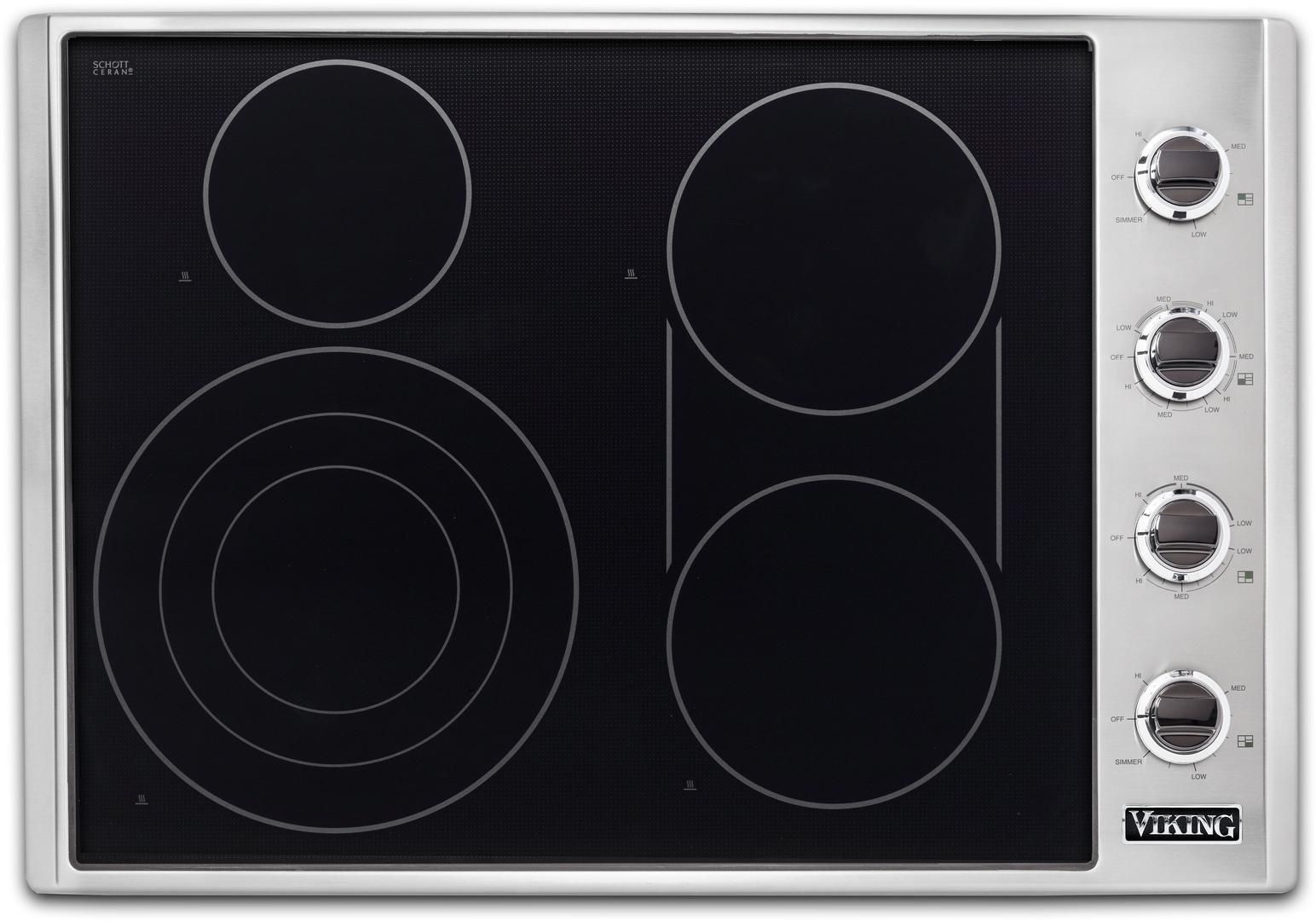 VECU53014BSB Viking 30" Professional 5 Series Electric Radiant 4 Burner