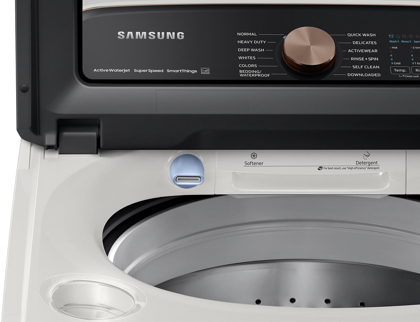 WA55A7300AE Samsung 28" Smart 5.5 cu ft Extra Large Capacity Top Load