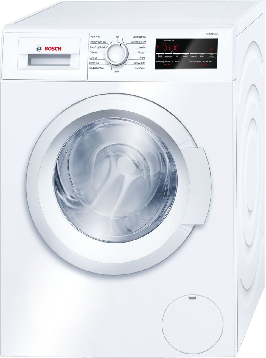 WAT28400UC Bosch 300 Series 24" Compact Washer White