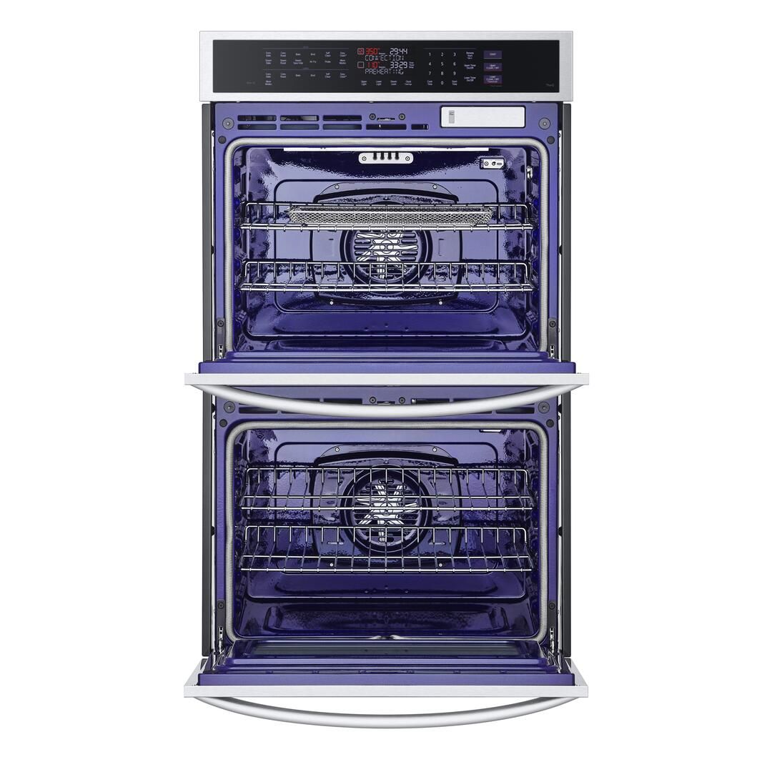 WDEP9427F LG 30" 9.4 cu. Ft. Smart WiFi Enabled Double Wall Oven with Steam Sous Vide and Air