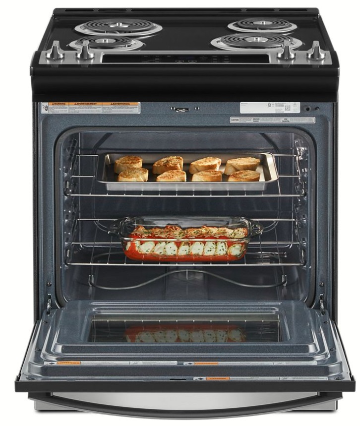 WEC310S0LS Whirlpool 30" Electric Slide In Range with Frozen Bake