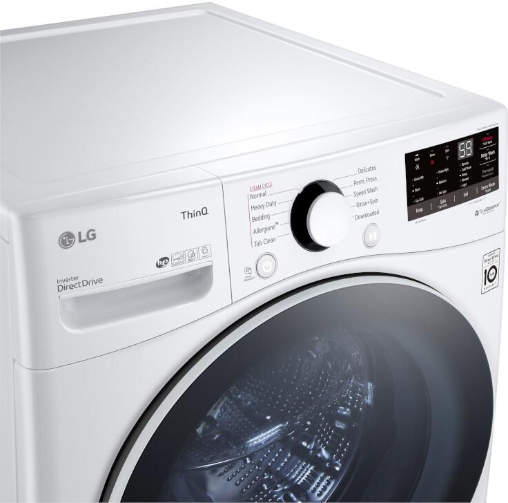 WM3600HWA LG 27" 4.5 cu.ft. Ultra Large Capacity Front Load Washer with