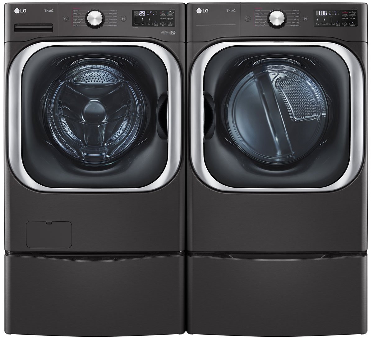 WM8900HBA LG 29" 5.2 cu.ft. Mega Capacity Front Load Washer Black Steel
