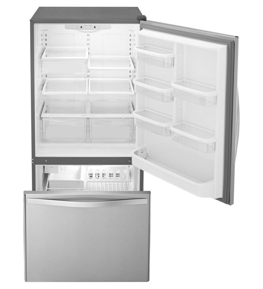 WRB322DMBM Whirlpool 33" 22 cu. ft. BottomFreezer Refrigerator with