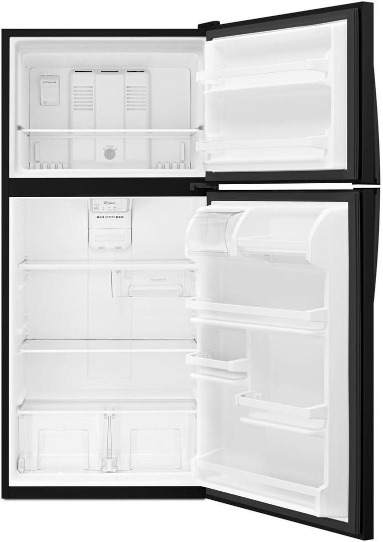 WRT318FZDB Whirlpool 30" Wide TopFreezer Refrigerator with FlexiSlide