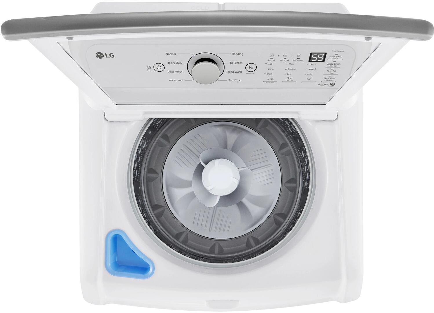 WT7155CW LG 4.8 cu.ft. Ultra Large Capacity Top Load Washer with 4 Way