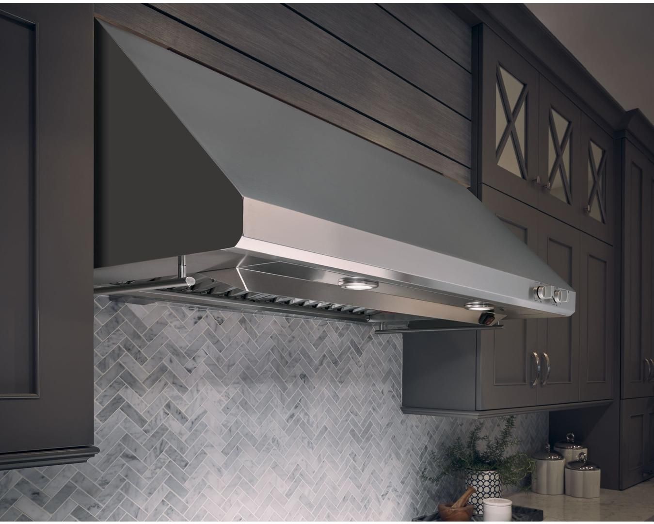 ZV48SSJSS Monogram 48" Professional Hood with Utensil Racks and