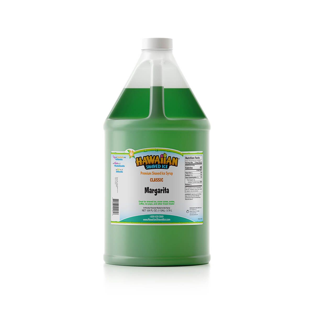 GallonSized Margarita Flavored Shaved Ice Syrup Hawaiian Shaved Ice