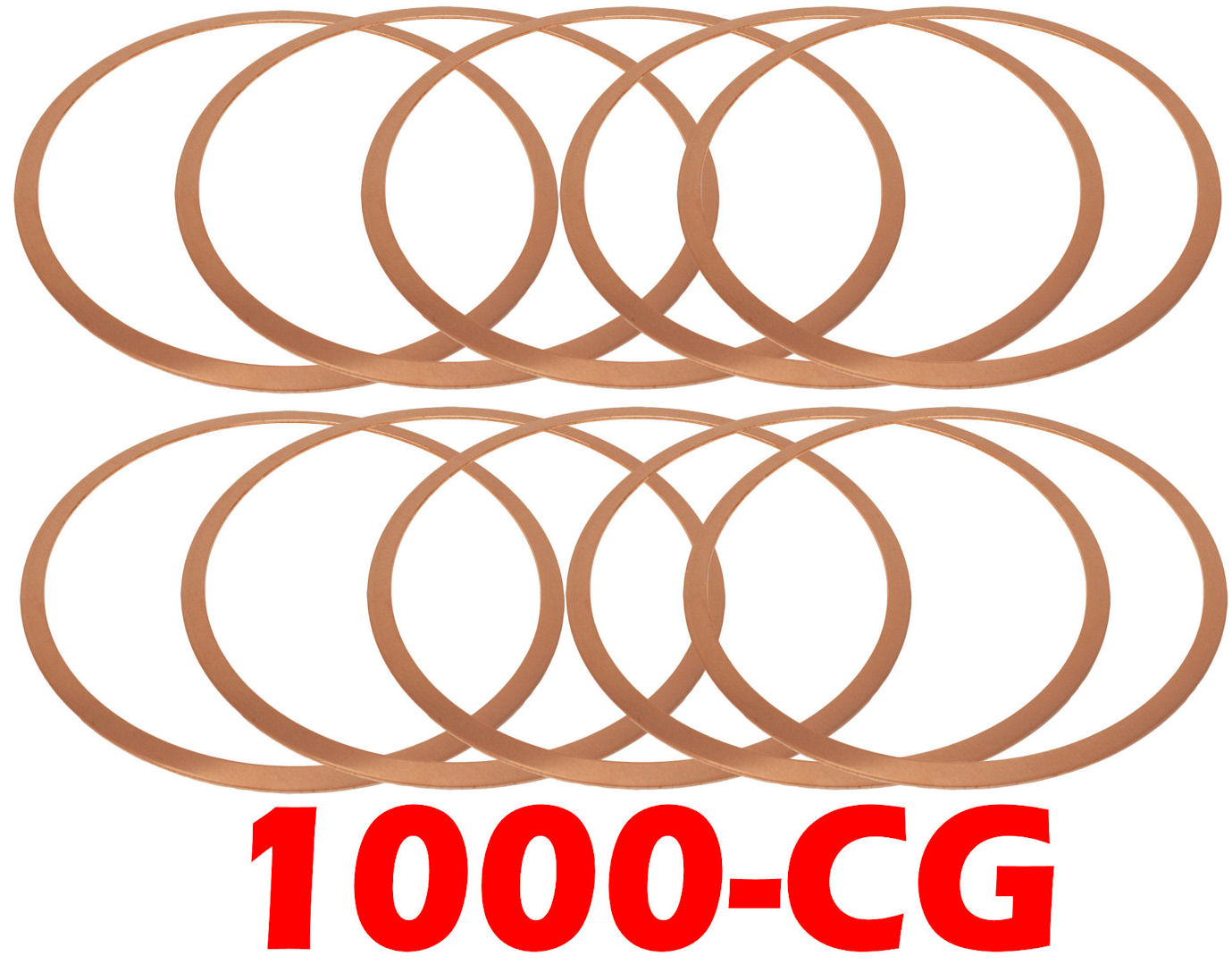1000 Series Copper Gaskets Pack of 10 (1000CG)