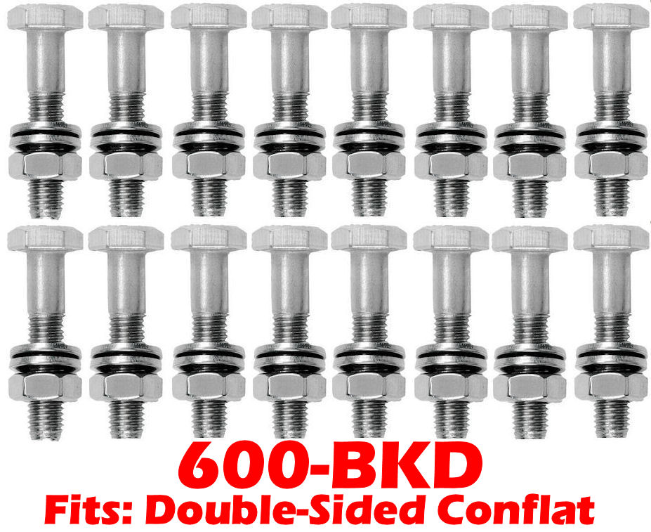 Bolt, Nut & Washer Kit Fits 6.00" OD Conflat Double Sided Flanges (600