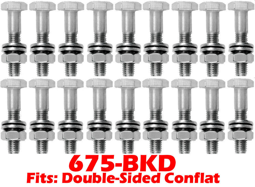 Bolt, Nut & Washer Kit Fits 6.75" OD Conflat Double Sided Flanges (675BKD)