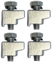 NW Series Single Claw Clamps <br> Set of 4 <br> Fits all NW Sizes