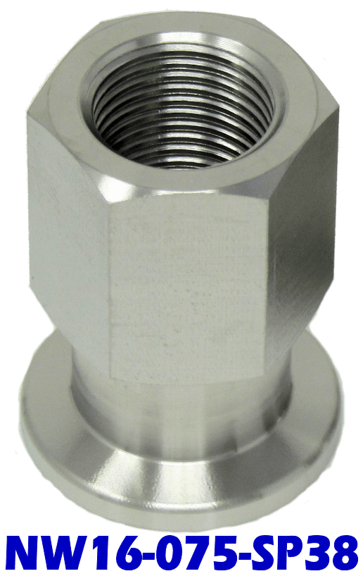 KF-16 NW-16 3/8 NPT (Female) Adapter Vacuum Fitting – SS304, LoCo Science